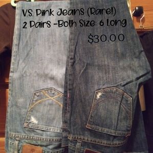 V.S. Pink Jeans (Rare Find!)